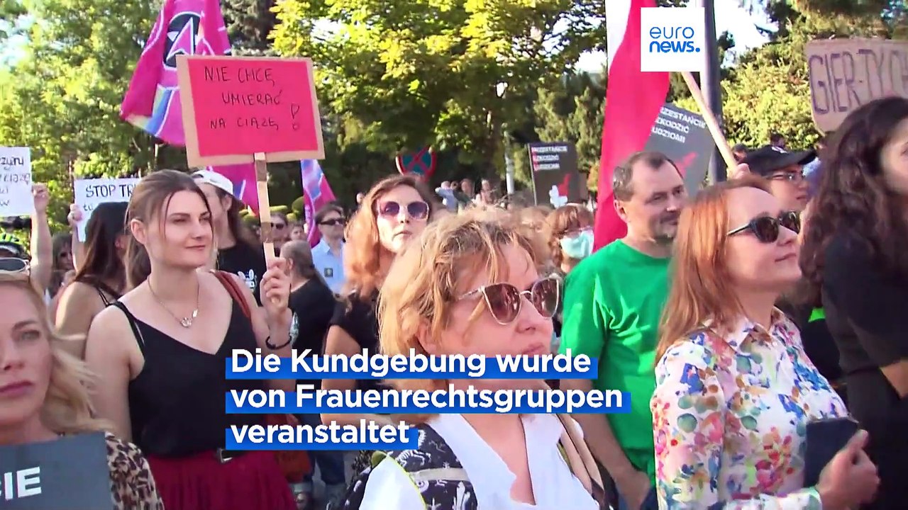 Protest in Warschau: Tausende demonstrierten für Lockerung des Abreibungsrechts