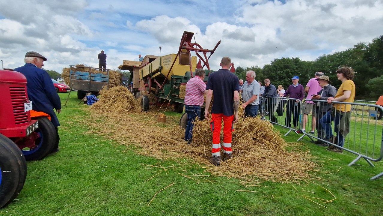 Hard at work at last weekend's Traction Engine Club of Ulster (TECU) Steam Rally
