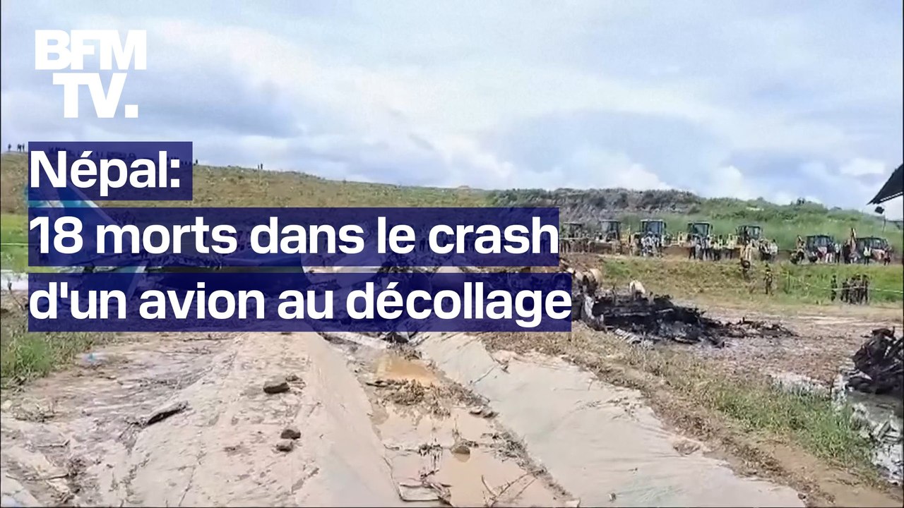 Népal: 18 morts dans le crash d'un avion, quelques secondes après son décollage