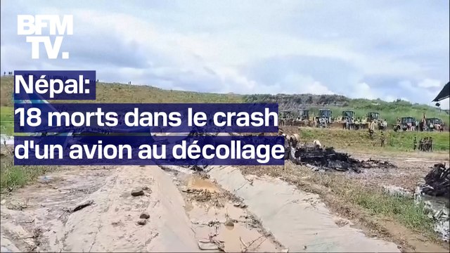 Népal: 18 morts dans le crash d'un avion, quelques secondes après son décollage