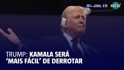 Trump diz que Kamala Harris será 'mais fácil' de derrotar que Biden