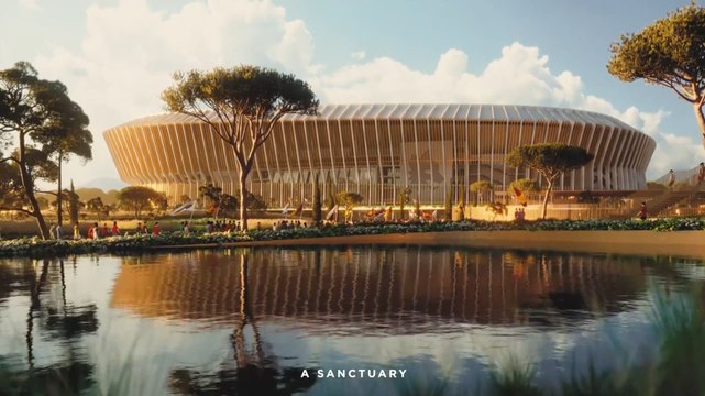 Nuovo stadio Roma a Pietralata: il render
