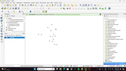 Como subir puntos de coordenadas en excel a Qgis_01