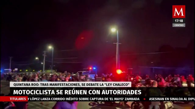 Motociclistas se reúnen con autoridades de Quintana Roo tras manifestaciones por la 'Ley Chaleco'