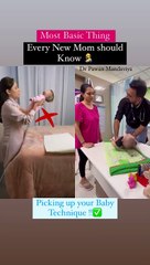 How to picking  up new born baby Technique