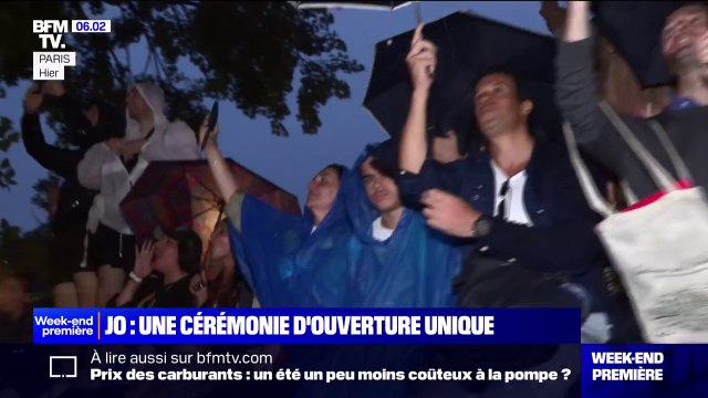 C'est un moment inoubliable : les spectateurs de la cérémonie d'ouverture des JO sont comblés malgré la pluie