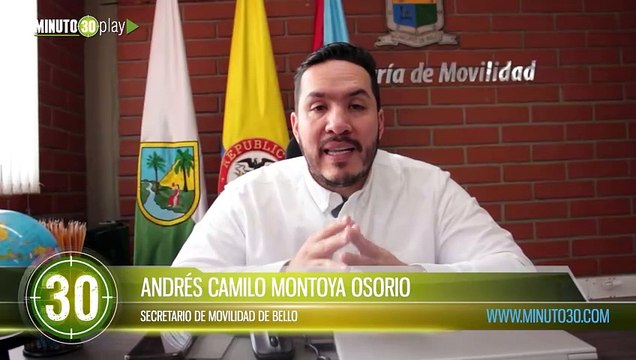 Balance de control de movilidad del primer semestre de Bello Impusieron más de 30 mil comparendos 