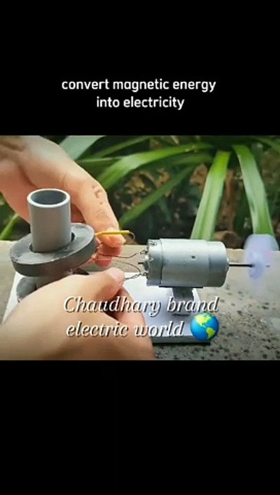 Amazing idea of free electric energy made ate home our hand made