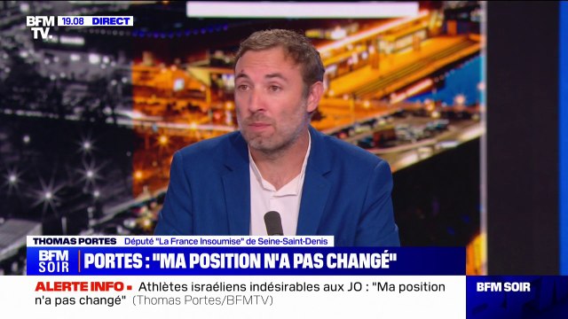 Il faut quelque chose qui ne soit pas à géométrie variable : Thomas Portes évoque la différence de traitement entre les athlètes russes et israéliens aux JO
