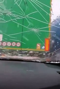 Violenta tempesta di grandine si abbatte sulla A4