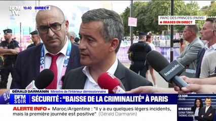 Gérald Darmanin "se félicite que la délinquance à Paris et en Île-de-France soit quasiment ramenée à zéro"