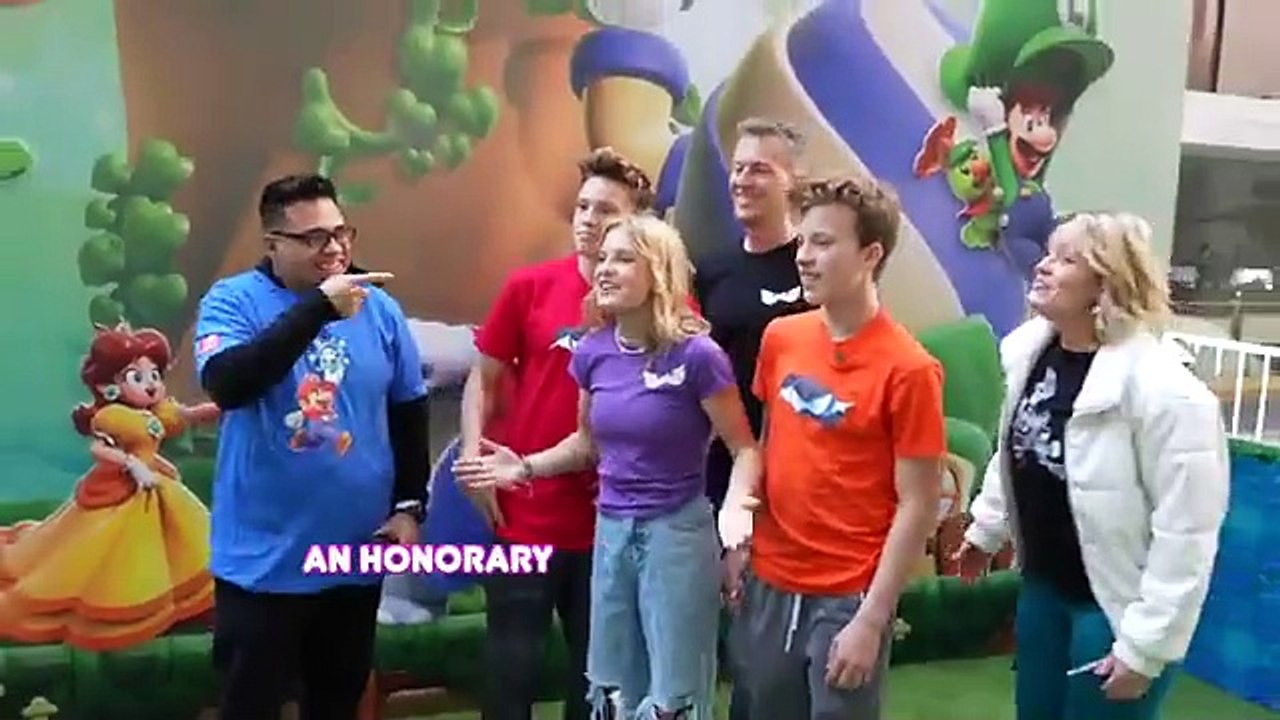 Ninja kids.Super Mario Bros. Wonder Red Carpet Event in NYC!
