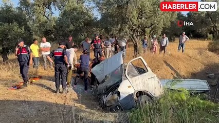 Devrilen kamyonette sıkışan 2 kişiyi itfaiye ekipleri böyle kurtardı