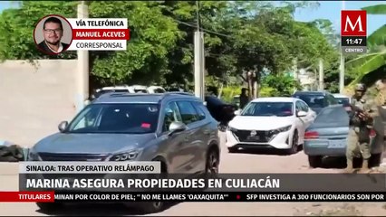 Marina asegura propiedades en Culiacán tras operativo relámpago