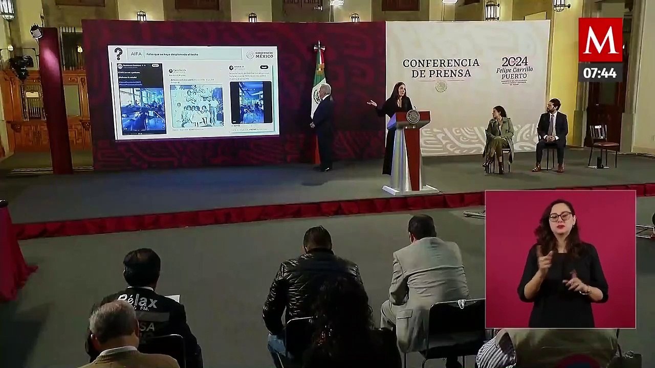 Vilchis dice que es FALSO que techo del AIFA se haya desplomado; "fue en España"