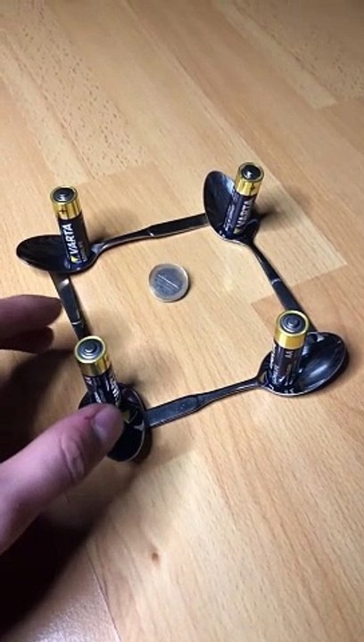Look At The Power Of The Spoons & Batteries #tiktok #fyp #fy #trick #ohio