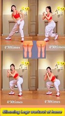 Slimming legs workout at home