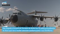 15 niños heridos de Gaza aterrizan en Madrid para recibir asistencia médica
