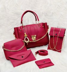 "Affordable Luxury: 5-Piece PU Leather Handbag Set In Just Rs 2500 BK Mart Official"