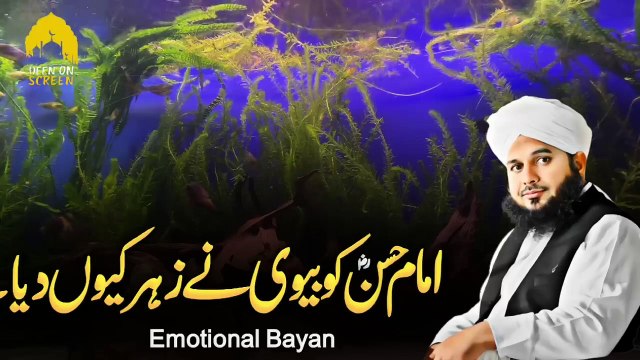 Imam Hassan Ko Zehar Kisne Diya Tha Peer Ajmal Raza Qadri Emotional Bayan New Bayan 2024