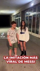 La imitación más viral de Messi