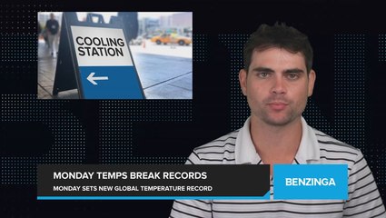 Monday Sets New Global Temperature Record, Breaking Previous High - on Sunday.