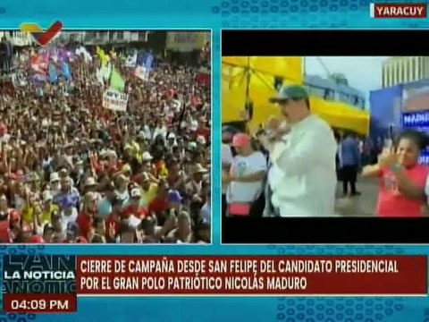 Yaracuyanos reciben con alegría y amor al candidato presidencial Nicolás Maduro