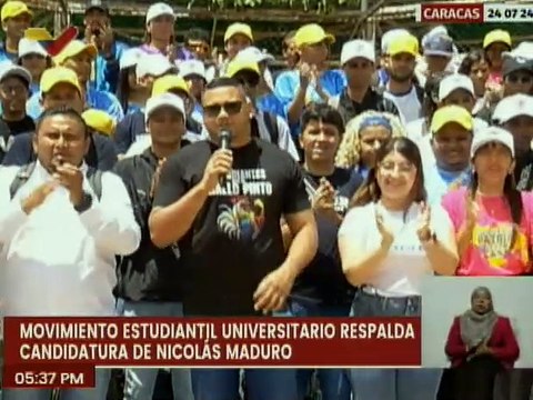 Caracas | Movimientos estudiantiles universitarios ratifican su apoyo al candidato Nicolás Maduro