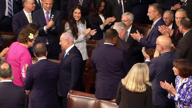 Netanyahu defende a guerra em Gaza diante de um Congresso dos EUA dividido