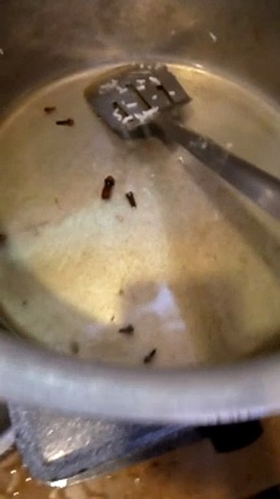 Boiling oil
