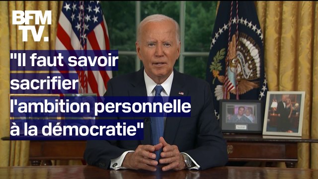 L'allocution de Joe Biden à la nation américaine en intégralité