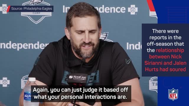 Sirianni and Hurts address their relationship after off-season problems