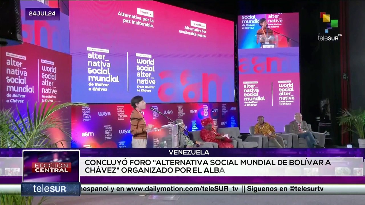 Concluyó el foro de la alternativa social mundial del Alba en Caracas