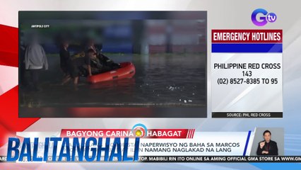 Daan-daang motorista, naperwisyo ng baha sa Marcos highway kagabi; may ilan namang naglakad na lang | Balitanghali