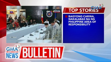 Situation briefing ng NDRRMC kaugnay sa masamang panahon, dinaluhan ni PBBM | GMA Integrated News Bulletin