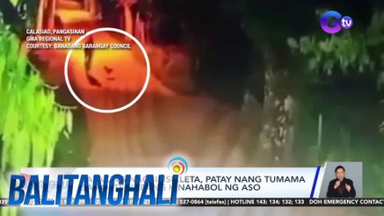 Lalaking nagbibisikleta, patay nang tumama sa poste habang hinahabol ng aso | Balitanghali