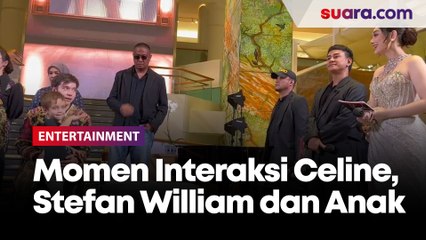 Momen Interaksi Celine Evangelista, Stefan William dan Anak Mereka di Panggung