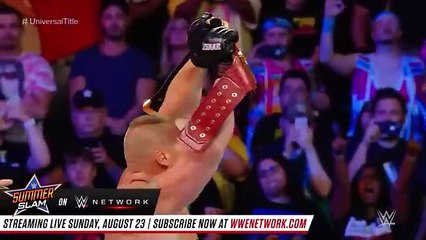 FULL MATCH - Brock Lesnar vs. Roman Reigns - Universal Title Match_ SummerSlam 2018