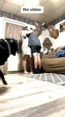 Man's Shorts Fall off When He Hugs Girlfriend