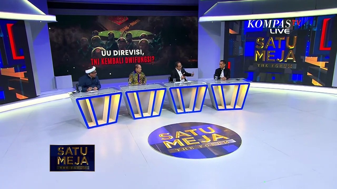 Saling Sanggah! Ali Mochtar Ngabalin VS Al Araf Soal TNI Berbisnis | SATU MEJA