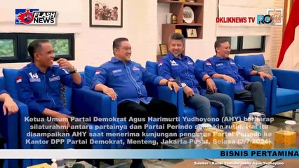 AHY Terima Kunjungan Ketua Harian I DPP Partai Perindo Angela Tanoesoedibjo