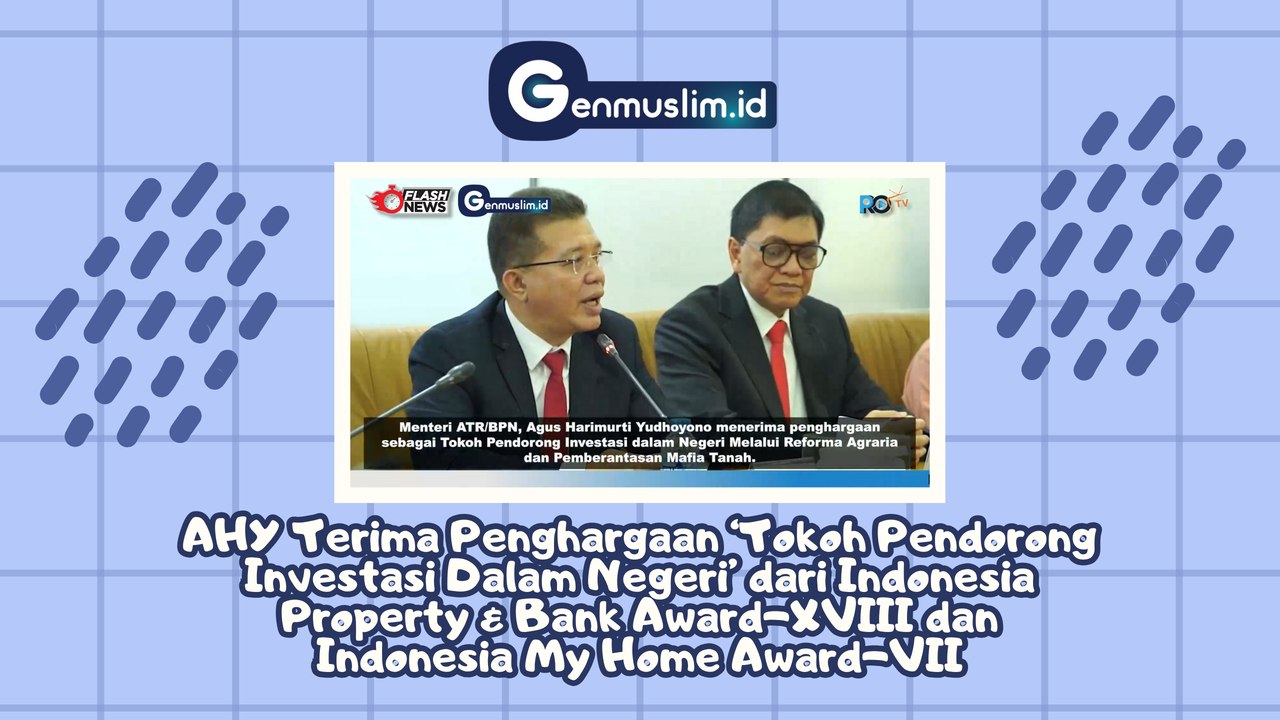 AHY Terima Penghargaan 'Tokoh Pendorong Investasi Dalam Negeri' dari Indonesia Property & Bank Award-XVIII dan Indonesia My Home Award-VII