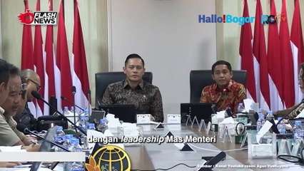 Menteri ATR/BPN Evaluasi Kinerja Semester I: Fokus pada Anggaran, Reforma Agraria, dan Mafia Tanah