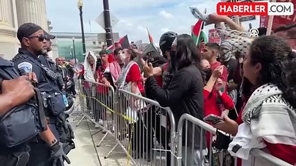 Netanyahu, ABD'yi birbirine kattı! Kongre önünde çok sayıda gözaltı var
