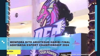 Menpora Dito Ariotedjo Hadiri Final Adhyaksa Esport Championship 2024