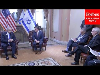 Israeli PM Benjamin Netanyahu Meets With Congressional Leaders At The Capitol Ahead Of Major Address