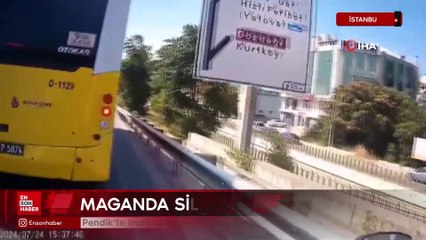 Pendik'te trafikte tartıştığı motosiklet sürücüsüne silah çekti