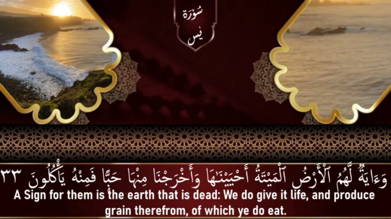 Surah Yasin & Surah Mulk A sweet and humble recitation that flows like a breeze in a video