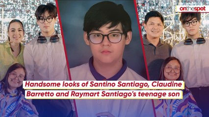 On the Spot: Handsome looks of Santino Santiago, Claudine Barretto and Raymart Santiago's teenage son