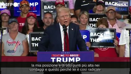 Usa, Trump: "Harris sull'aborto e' per giustiziare i neonati"